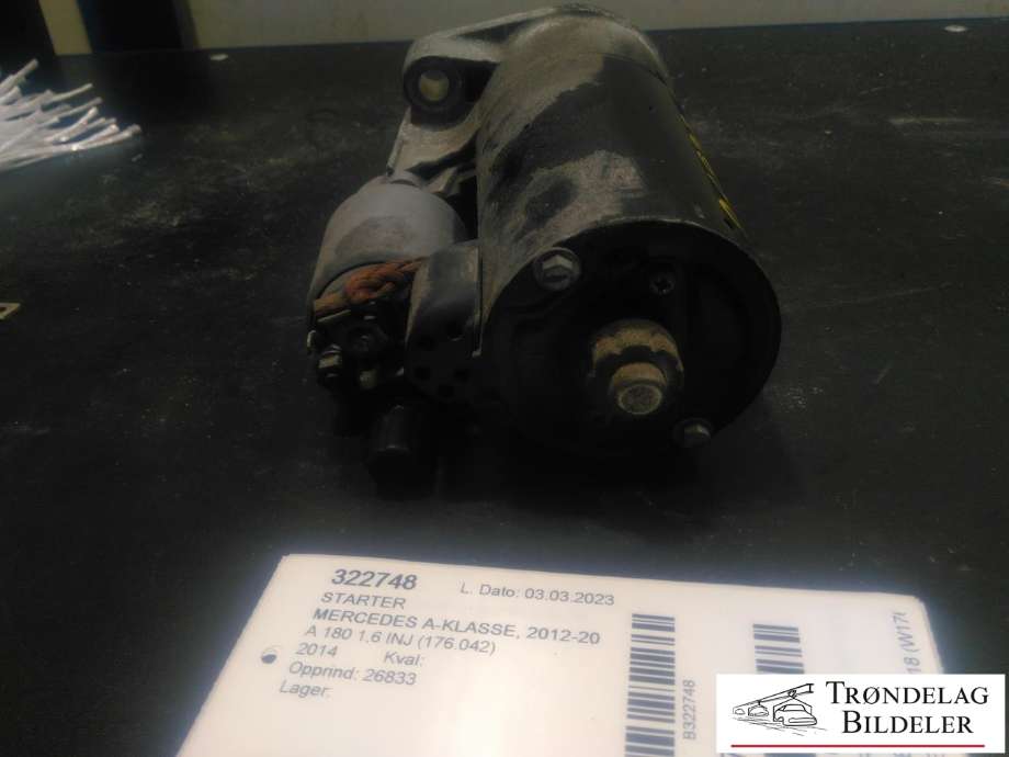 Starter til Mercedes A-Klasse 2012-2018 (W176) (W176) (BOSCH|A 270 906 07 00|0 001 152 410|)