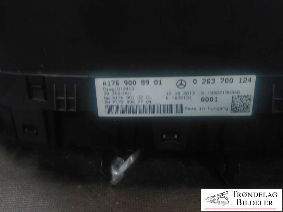 Instrumentpanel til Mercedes A-Klasse 2012-2018 (W176) (W176) (A1769008901|0 263 700 124|)