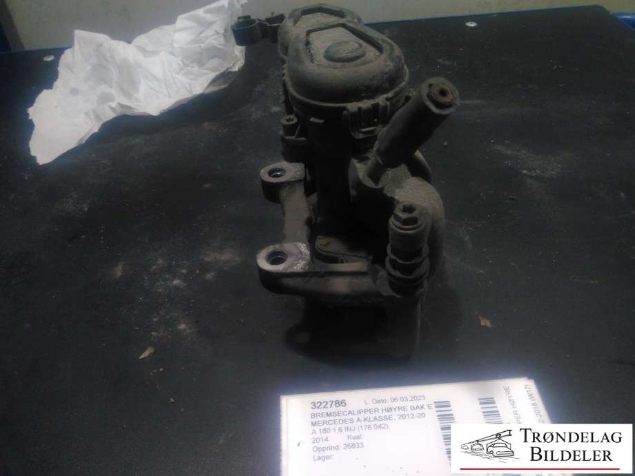 Bremsecaliper høyre bak, elektrisk til Mercedes A-Klasse 2012-2018 (W176) (W176) (A 000 423 24 81|A 001 421 35 86|295X10MM)
