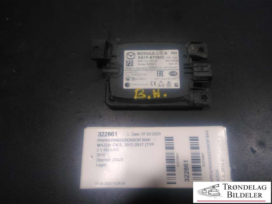 Parkeringssensor bak til Mazda CX-5 2012-2017 (Type I) (KA1F-67Y80C|6PZ 012.167-39|)