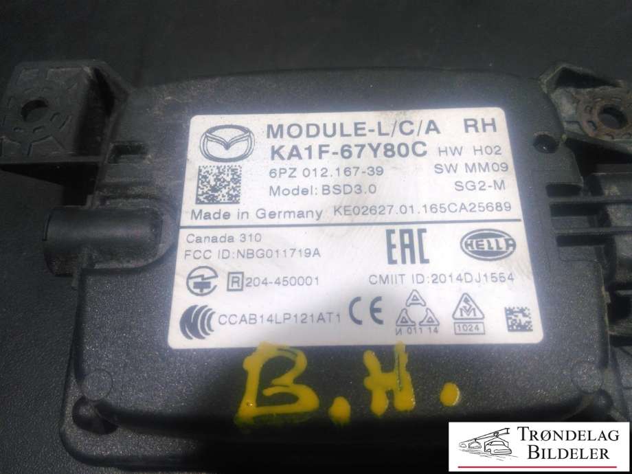 Parkeringssensor bak til Mazda CX-5 2012-2017 (Type I) (KA1F-67Y80C|6PZ 012.167-39|)