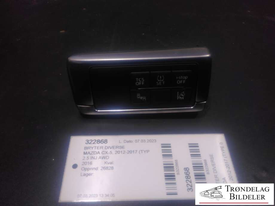 Bryter diverse til Mazda CX-5 2012-2017 (Type I) (KA1K 66 170|)