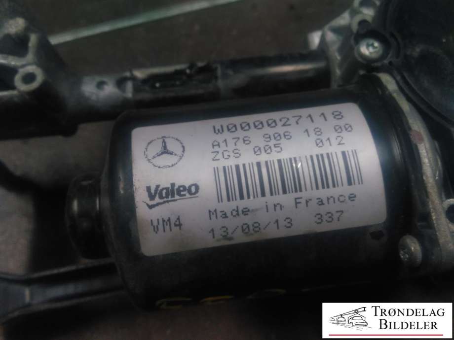 Viskermotor frontrute komplett m/overføring til Mercedes A-Klasse 2012-2018 (W176) (W176) (W000027118|A176 906 1800|)