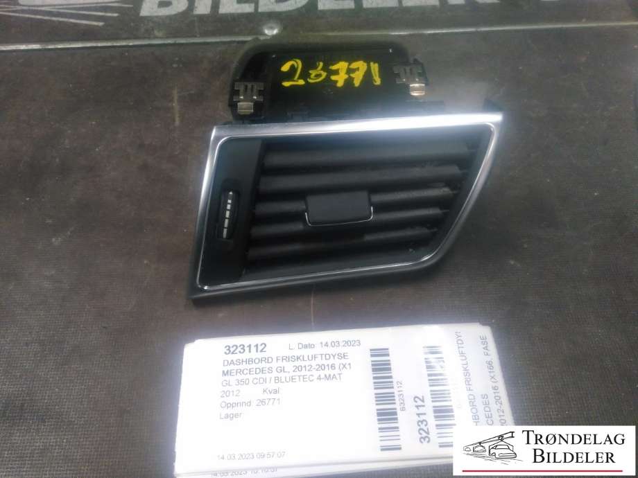 Dashbord friskluftdyse til Mercedes GL 2012-2016 (Fase 1) (X166) (X166) (A166 830 02 54|)