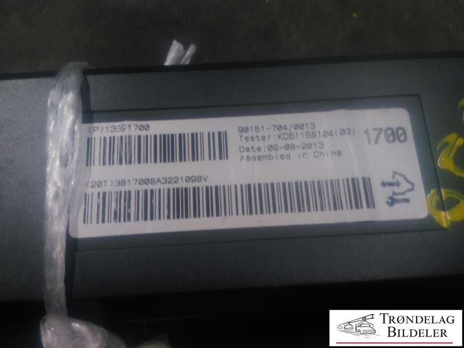 Styreenhet diverse til Opel Mokka 2012-2016 (Type I, Fase 1)  (13591700|90151-704|)