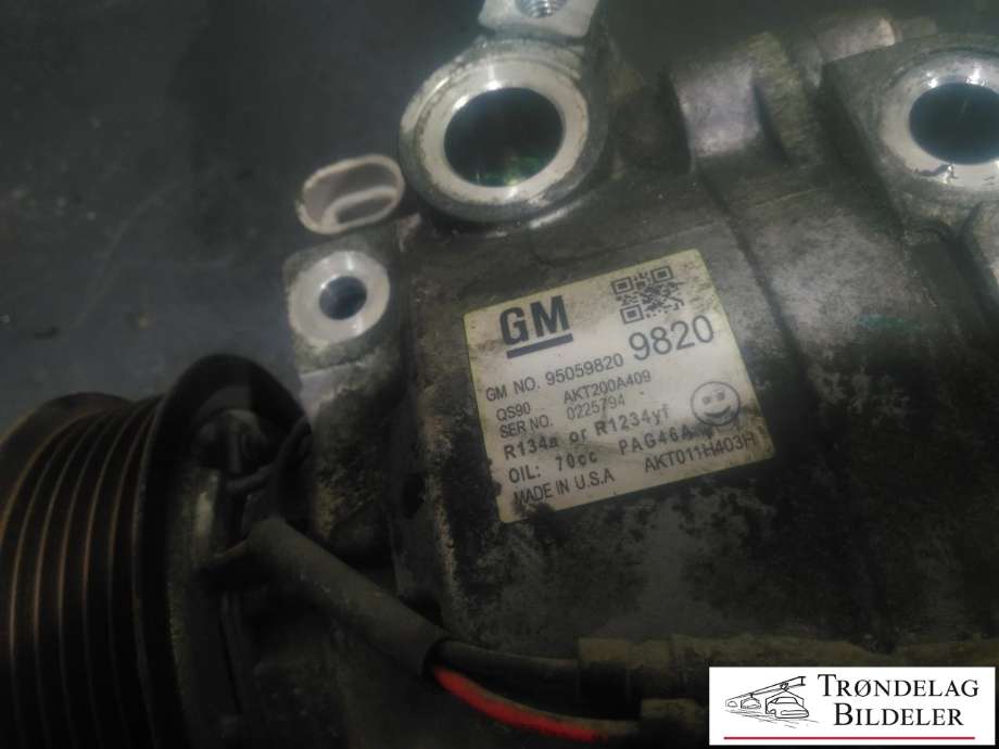 Aircondition kompressor til Opel Mokka 2012-2016 (Type I, Fase 1) (95059820 9820|)
