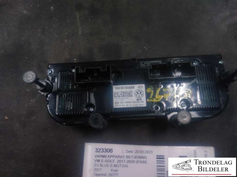 Varmeapparat betjening til VW e-Golf 2017-2020 (Fase 2) (5GE907044AN|5HB 013 104-28|)