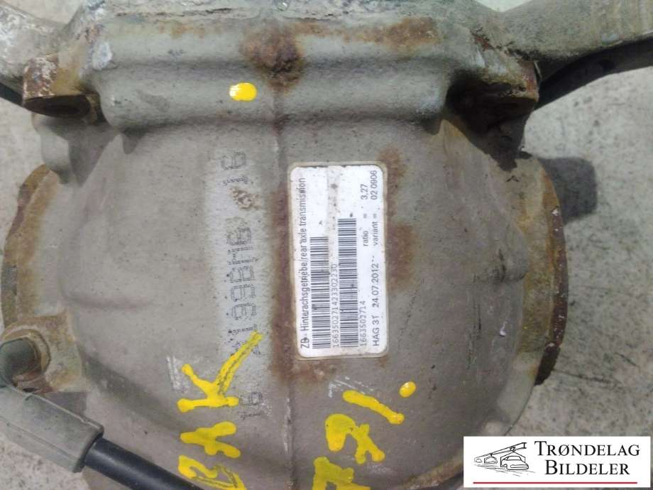 Kardang klokke bak til Mercedes GL 2012-2016 (Fase 1) (X166) (X166) (A1663502714|)