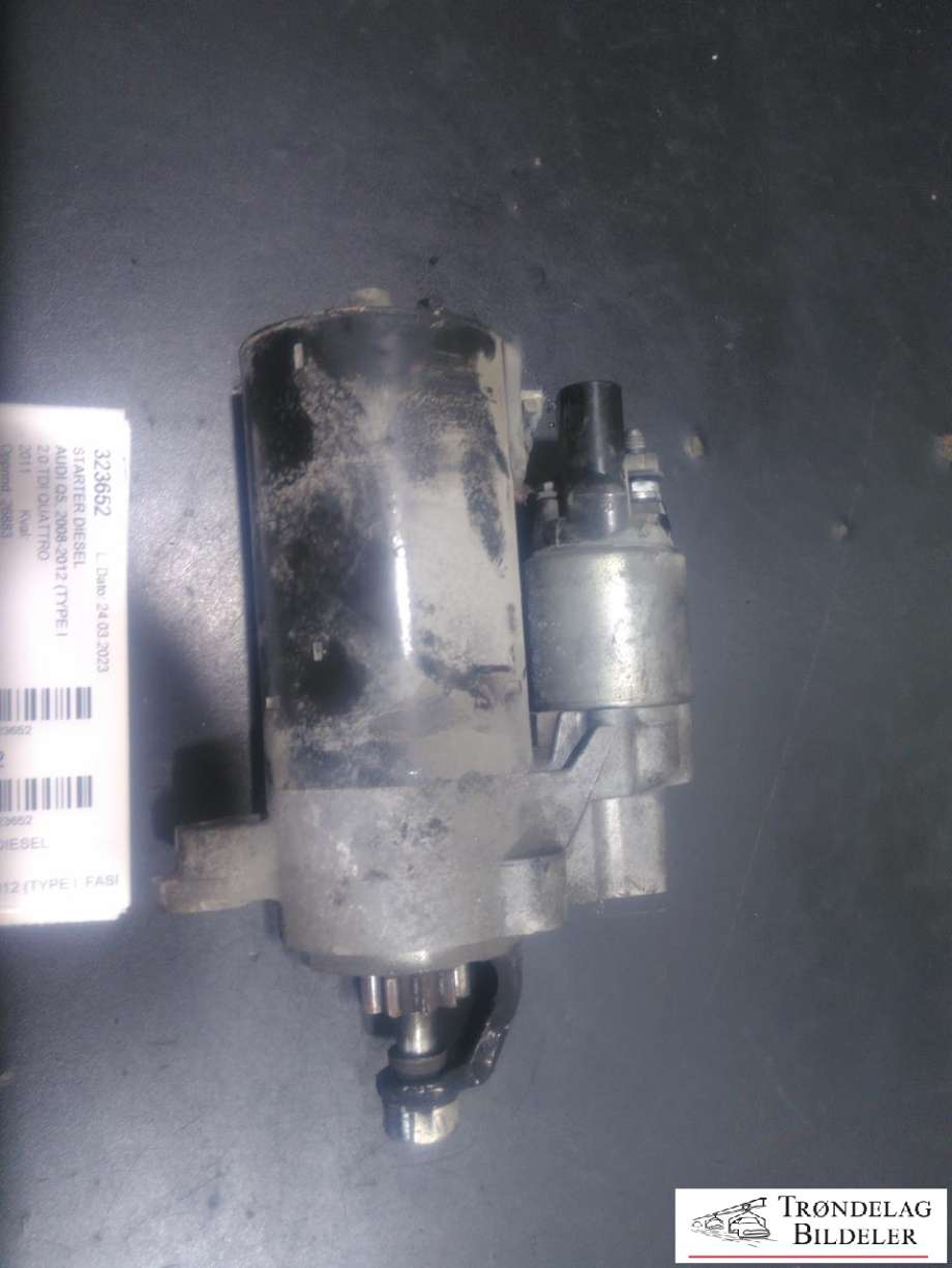 Starter diesel til Audi Q5 2008-2012 (Type I, Fase 1)  (BOSCH|03L911021E|03L911021EX|03L911021G|03L911021GX|986024040|LRS02575|03L911024|03L911024A|03L911024B|03L911024BX|)