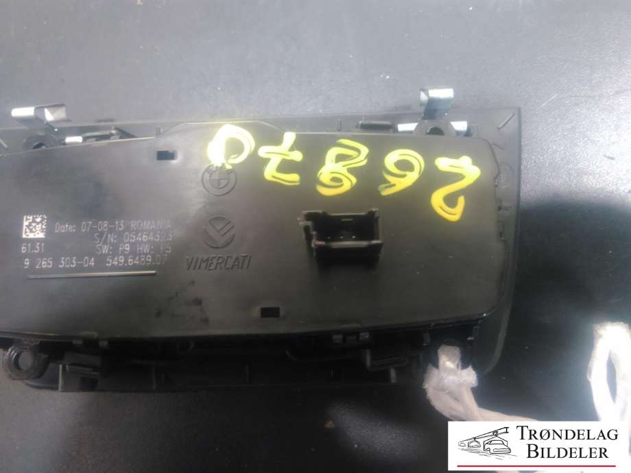 Bryter lys til BMW 3-Serie 2012-2018 (F30/F31/F34) (F30/F31/F34) (9 265 303-04|5145 9 218 531 A|)