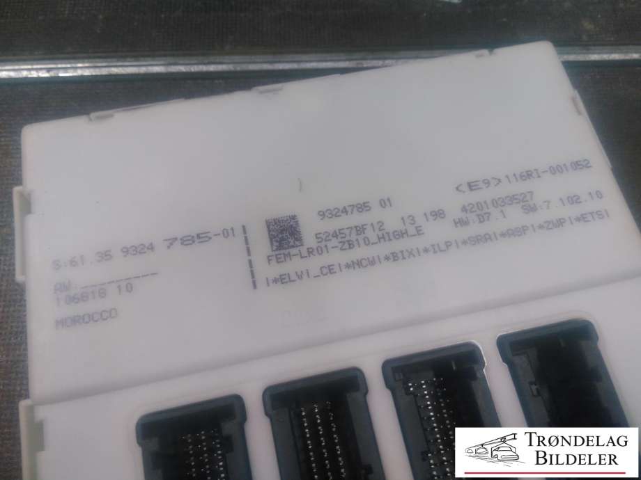 Sikringsboks kupe til BMW 3-Serie 2012-2018 (F30/F31/F34) (F30/F31/F34) (61.35 9324 785-01|9324785 01|)