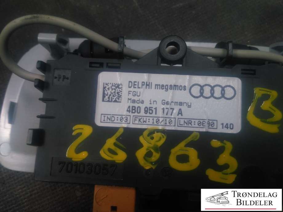Taklyspanel til VW Transporter / Caravelle 2009-2015 (Fase 2) (T5) (T5) (DELPHI|4B0 951 177 A|)