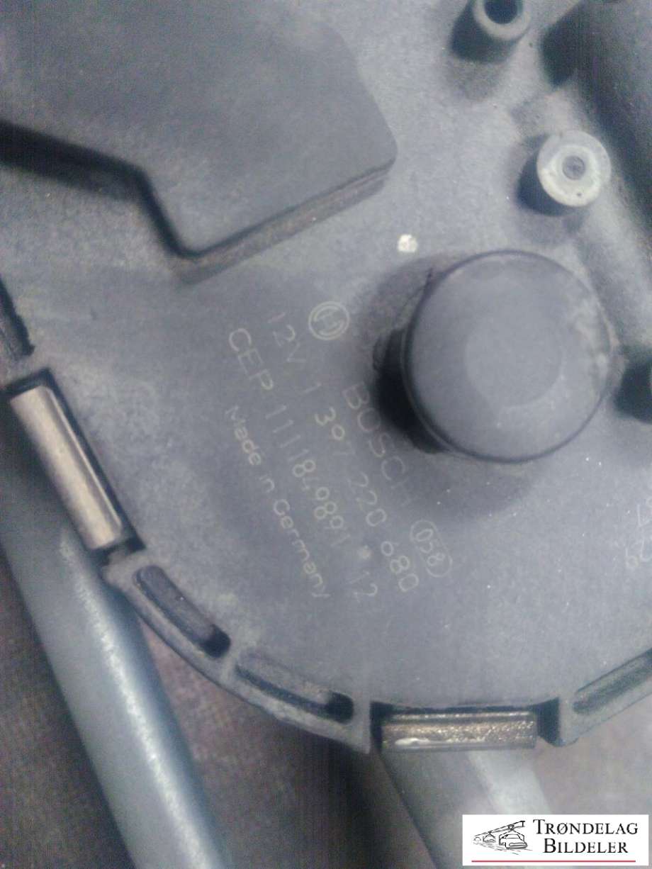 Viskermotor frontrute komplett m/overføring til Audi Q5 2008-2012 (Type I, Fase 1) (8R1955119A|1397 220 680|)