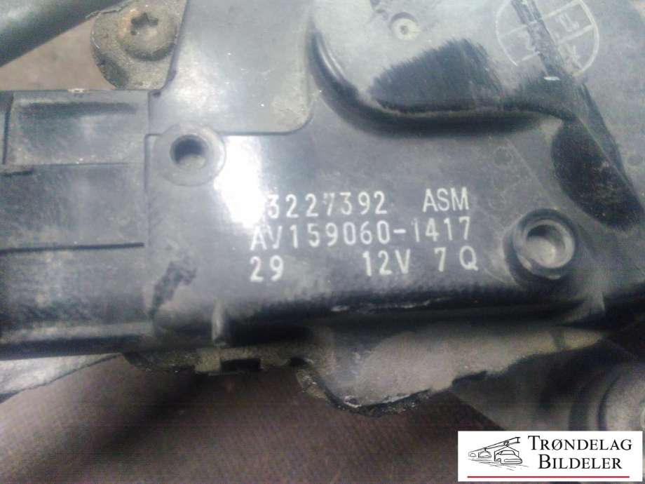 Viskermotor frontrute komplett m/overføring til Opel Insignia A 2014-2017  (13227392|AV159060-1417|)