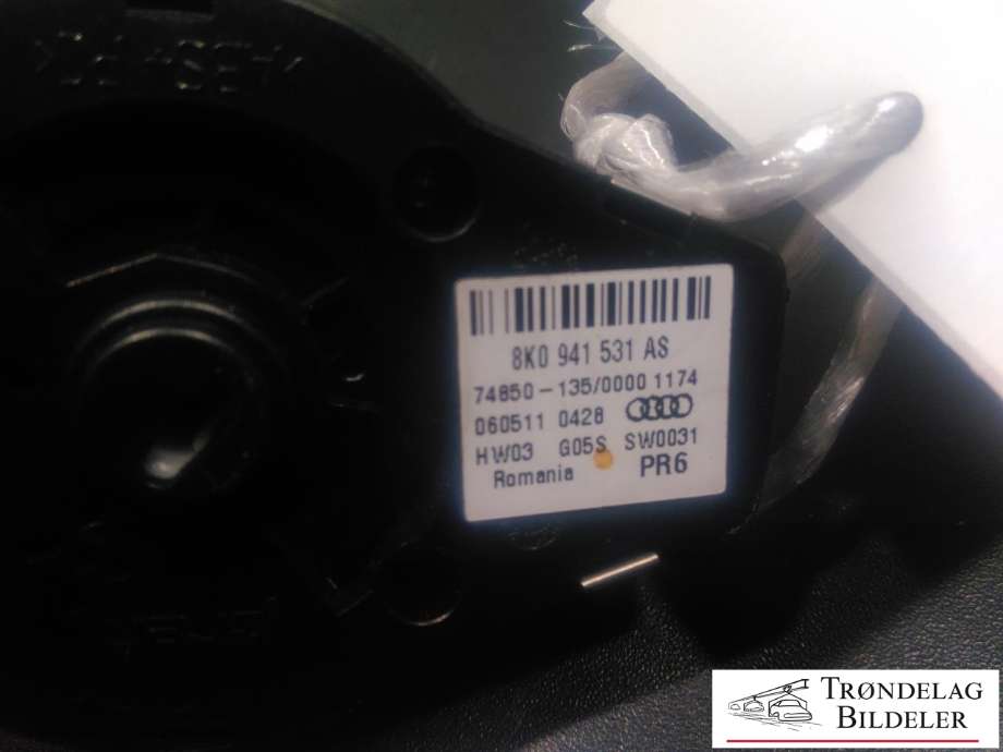 Bryter lys til Audi Q5 2008-2012 (Type I, Fase 1) (8K0 941 531 AS|)