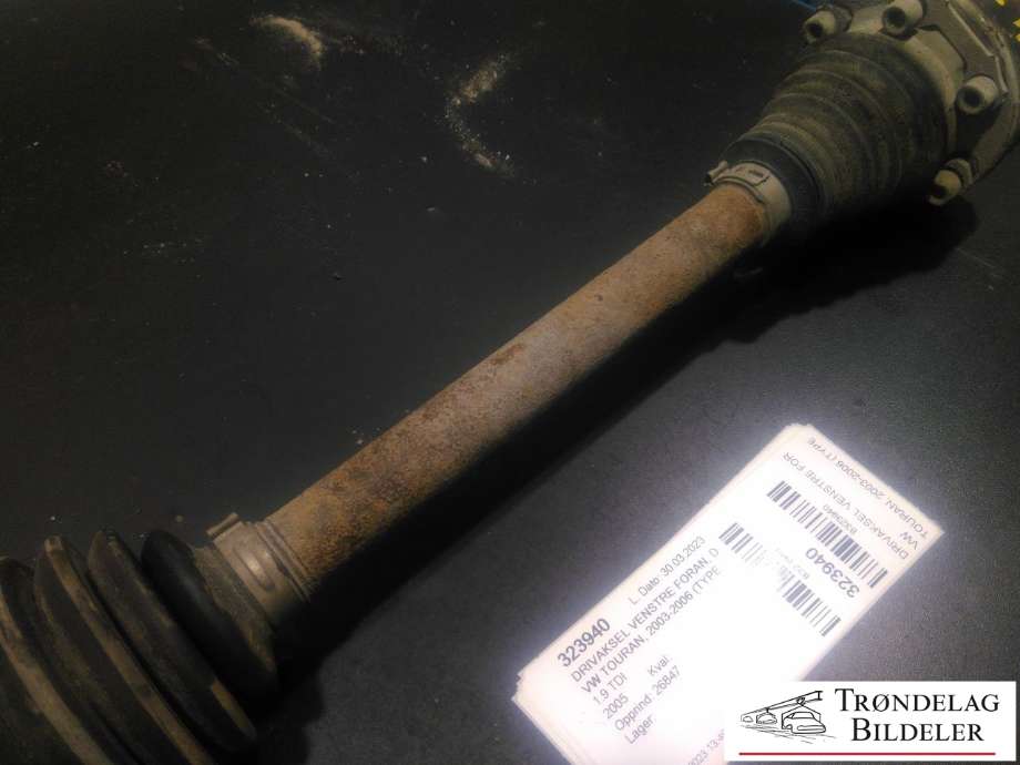 Drivaksel venstre foran, diesel/manuell til VW Touran 2003-2006 (Type I, Fase 1)  (1K0 407 271 CP|)