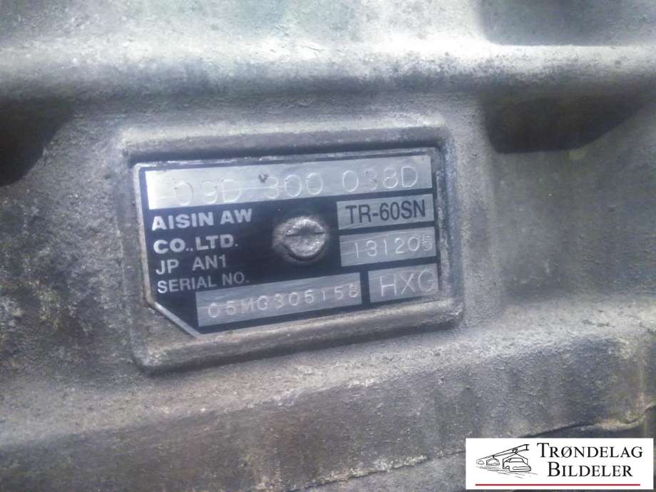 Girkasse 4WD komplett automat til Audi Q7 2006-2010 (Type I, Fase 1)  (HXG|09D 300 038 DX|)