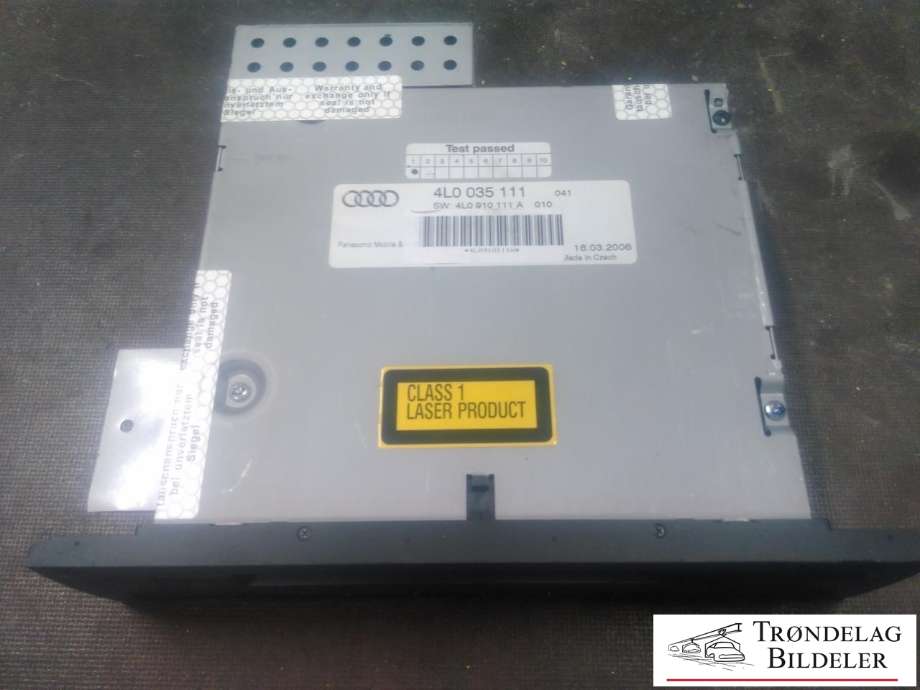 Bilstereo CD-veksler til Audi Q7 2006-2010 (Type I, Fase 1)  (4L0 035 111|4L0 910 111 A|)