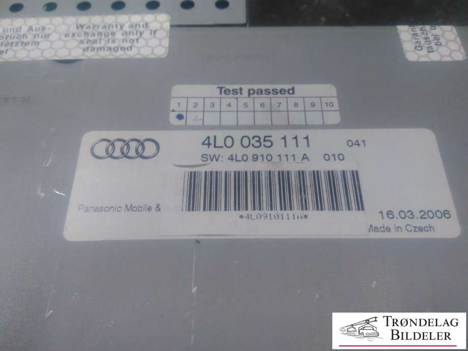 Bilstereo CD-veksler til Audi Q7 2006-2010 (Type I, Fase 1)  (4L0 035 111|4L0 910 111 A|)