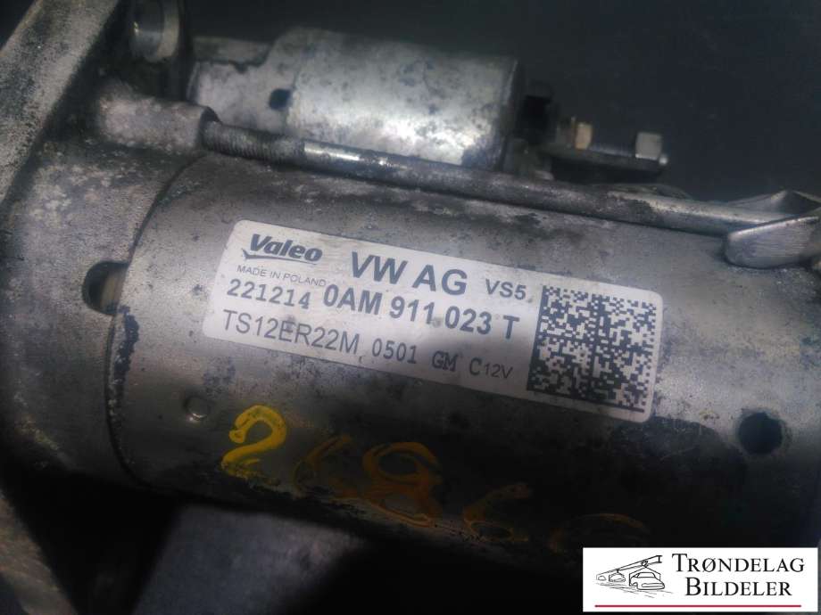 Starter til Škoda Yeti 2014-2017 (Fase 2)  (VW AG|0AM 911 023 T|TS12ER22M|)