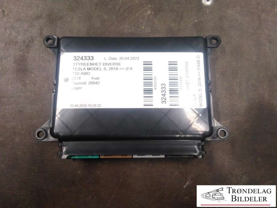 Styreenhet diverse til Tesla Model S 2016-2021 (Fase 2) (103421500A|)