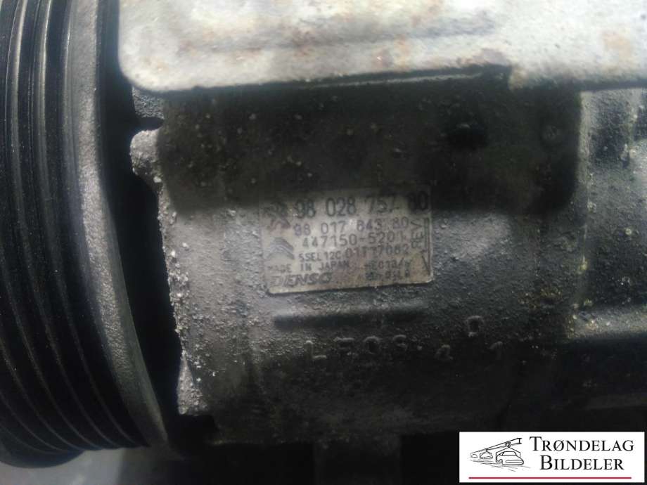 Aircondition kompressor til Peugeot Partner 2015-2019 (Type II, Fase 2)  (DENSO|98 028 757 80|98 017 643 80|447150-5201)