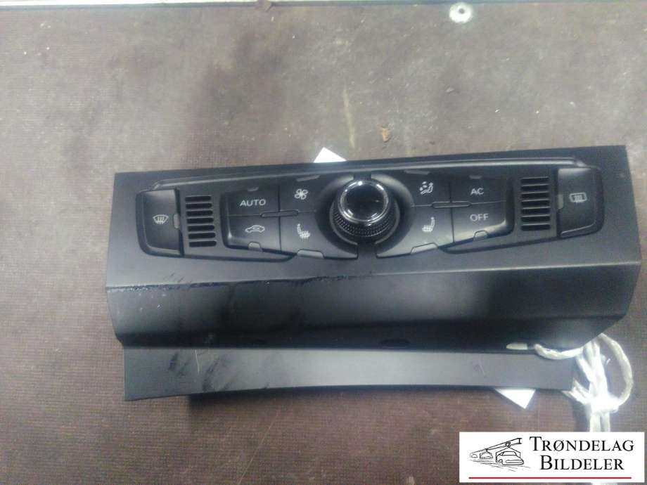 Varmeapparat betjening til Audi A4, 2007-2014 (Type IV) (B8) (B8) (8T1 820 043 AN)