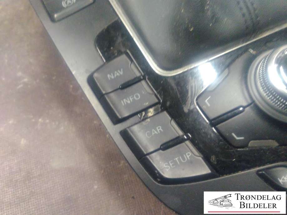 Bilstereo navigasjon betjeningspanel til Audi A4 2007-2014 (Type IV) (B8) (B8) (8T0919611|8T0919611 WFX|8K0 863 278 H)