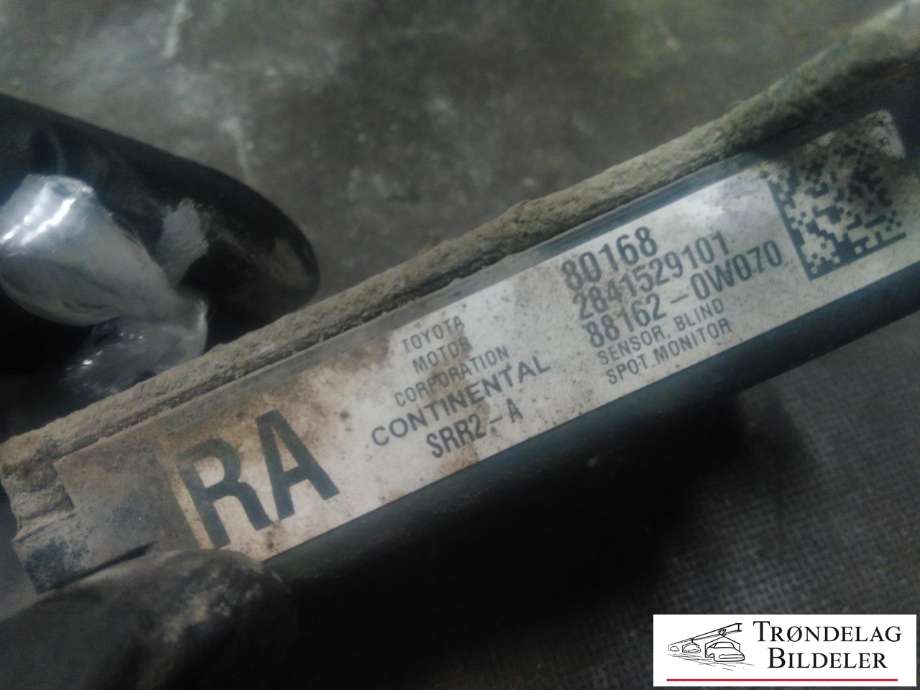 Sensor radar til Toyota RAV4 2013-2015 (Type IV, Fase 1) (CONTINENTAL|2841529101|88162-OWO70|)