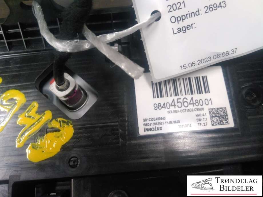 Instrumentpanel til Citroën ë-C4 2020-->> (9839397980|)