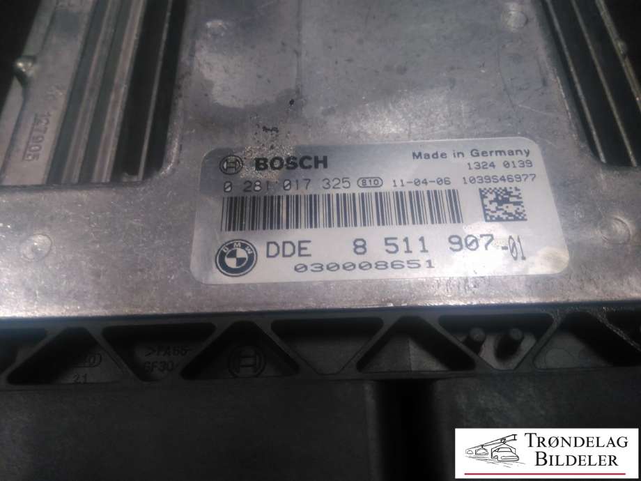 Styreenhet motor til BMW 5-Serie 2010-2017 (F10/F11) (F10/F11) (BOSCH|0 281 017 325|8 511 907-01|)