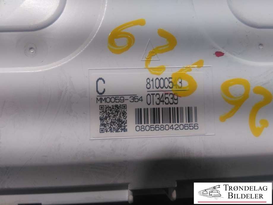Instrumentpanel til Mitsubishi Outlander 2015-->> (Type III, Fase 2)  (8100C543|MM0059-354|)