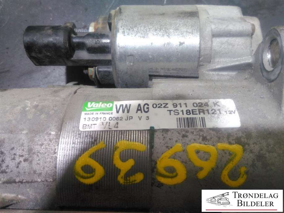 Starter diesel til Škoda Superb 2008-2015 (Type II) (VALEO|02Z 911 024 K|TS18ER121|)