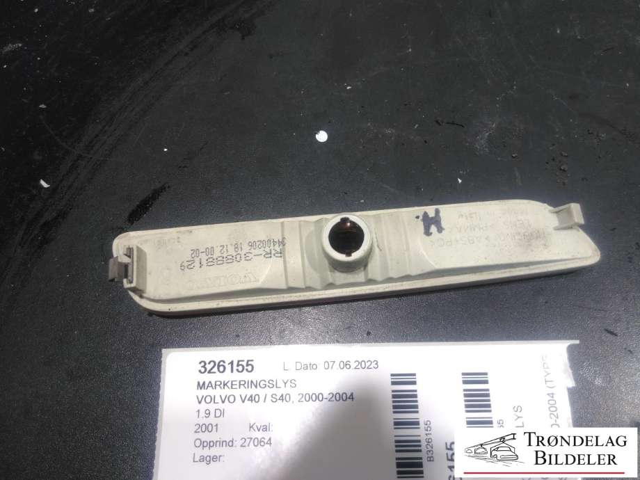 Markeringslys til Volvo V40 / S40 2000-2004 (Type I, Fase 2)  (30888129|34400206|)