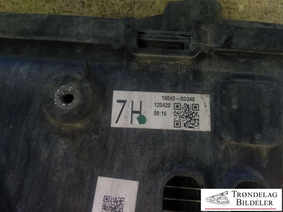 Radiatorpakke til Toyota Avensis 2009-2015 (Type III, Fase 1)