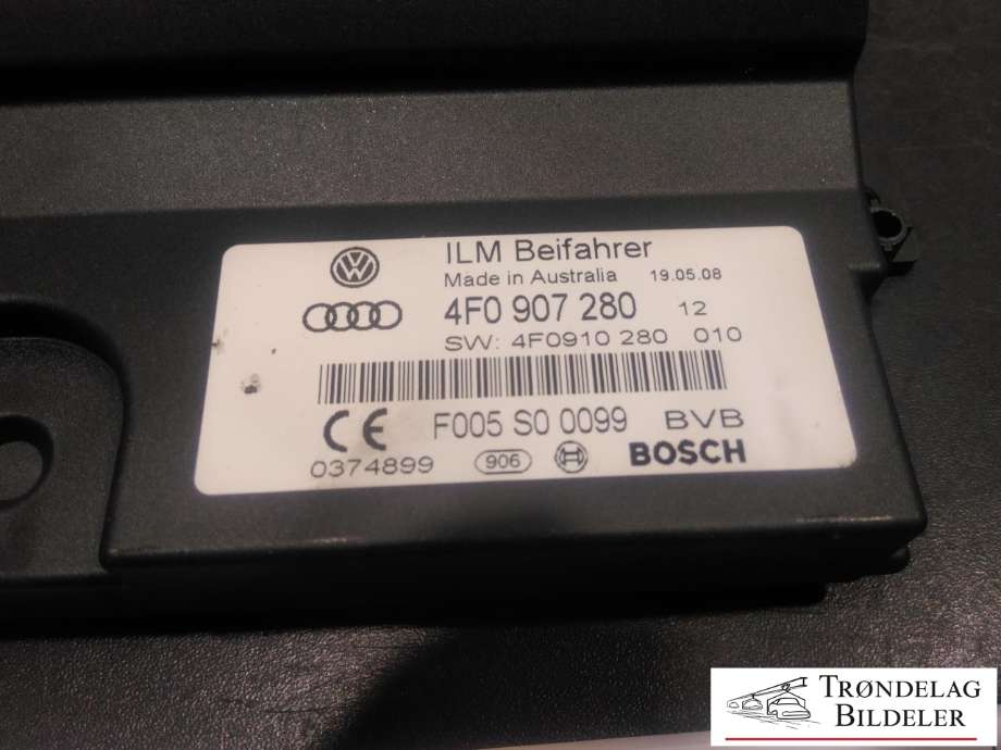 Styreenhet diverse til Audi A6 2008-2011 (Type III, Fase 2) (C6) (C6) (BOSCH|4F0 907 280|)