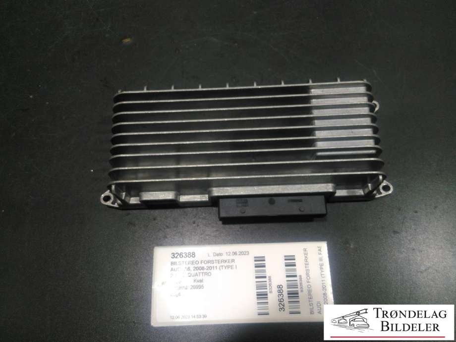 Bilstereo forsterker til Audi A6, 2008-2011 (Type III, Fase 2) (C6) (C6) (ASK|4F0 910 223M)