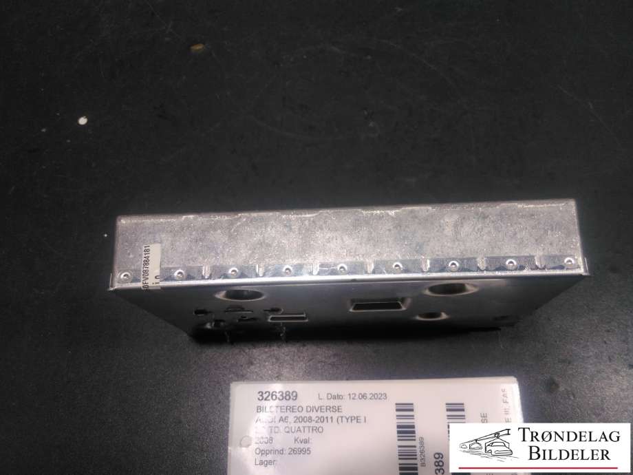 Bilstereo diverse til Audi A6 2008-2011 (Type III, Fase 2) (C6) (C6) (BECKER|4E0 035 729|)