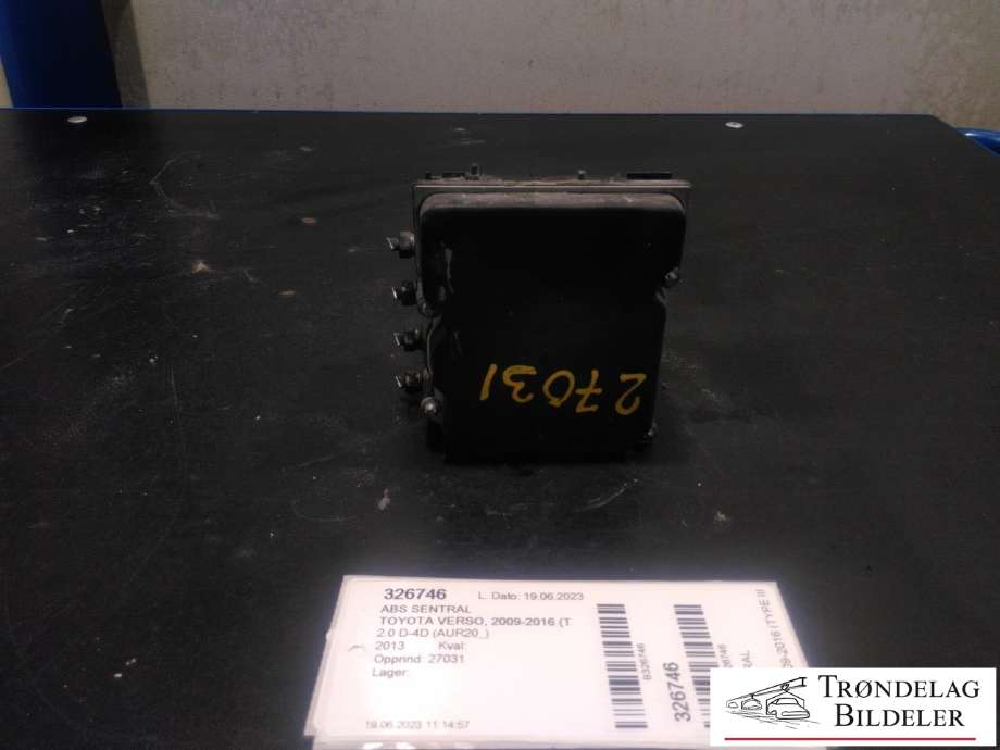 ABS sentral til Toyota Verso, 2009-2016 (Type III)  (0 265 951 990)