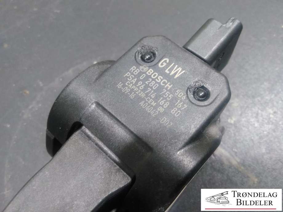 Pedal gass til Peugeot Partner 2015-2019 (Type II, Fase 2)  (BOSCH|0 280 755 167|96 714 168 80|)