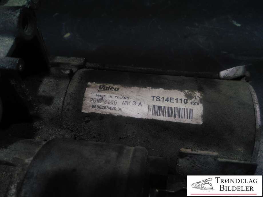 Starter diesel til Peugeot Partner 2015-2019 (Type II, Fase 2)  (VALEO|9688268480 06|TS14E110|)