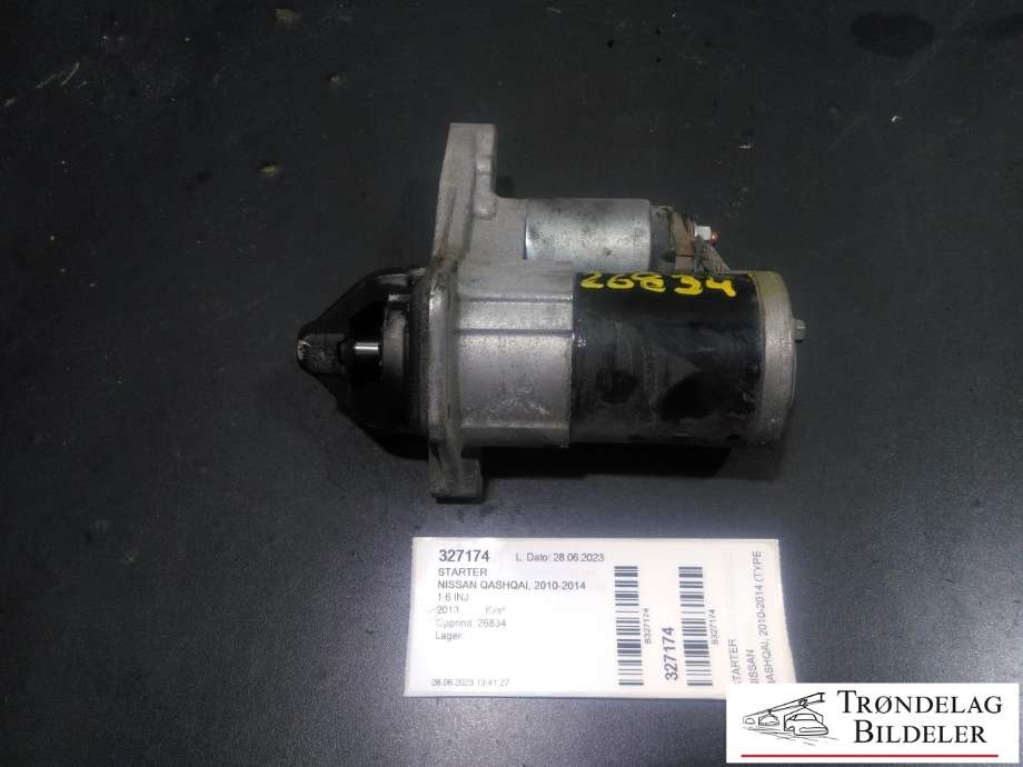 Starter til Nissan Qashqai, 2010-2014 (Type I, Fase 2)  (NISSAN|23300 BB0B)