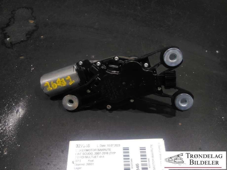Viskermotor bakrute til Fiat Scudo 2007-2017 (Type II)  (1400457880|)