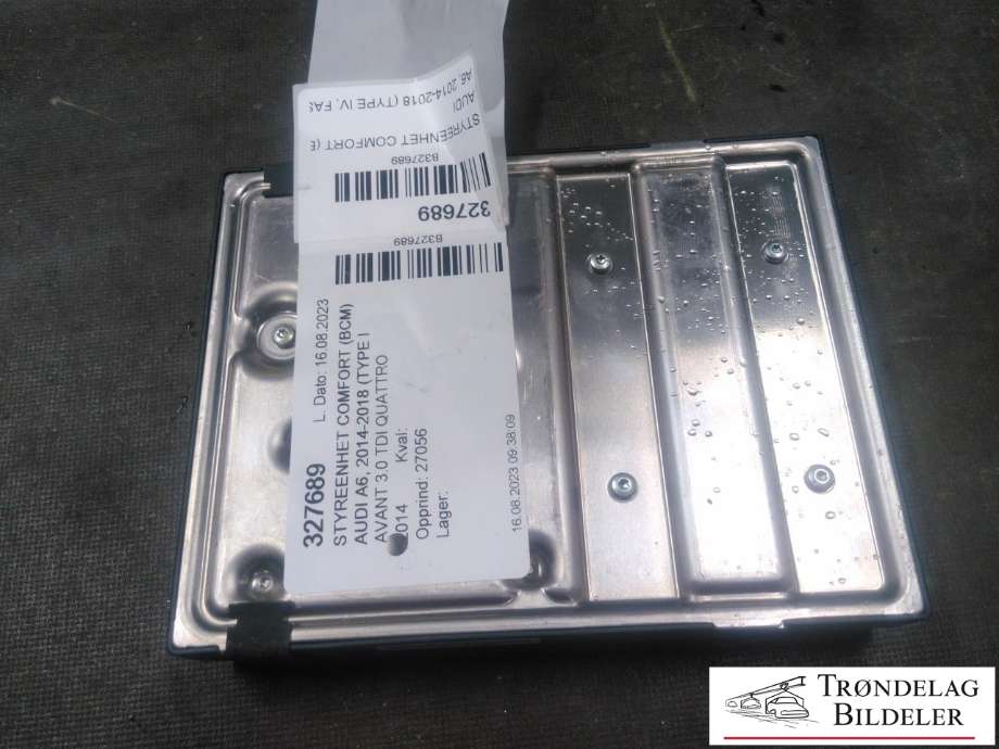 Styreenhet comfort (BCM) til Audi A6 2014-2018 (Type IV, Fase 2) (C7) (C7) (BOSCH|4H0 907 063 CF|F005V01325|)