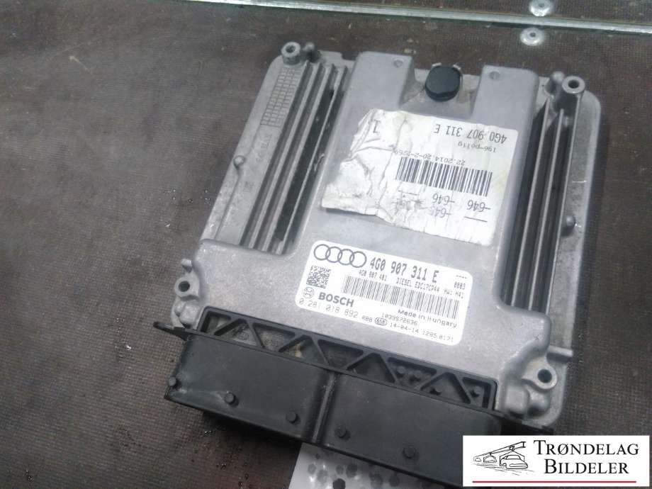 Styreenhet motor til Audi A6 2014-2018 (Type IV, Fase 2) (C7) (C7) (BOSCH|04G 907 311 E|0 281 018 892|)