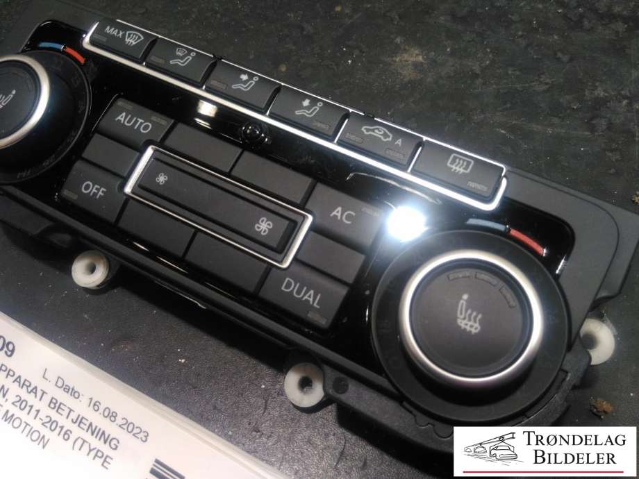Varmeapparat betjening til VW Tiguan 2011-2016 (Type I, Fase 2)  (5K0 907 044 ES|5HB 009 746-61|)