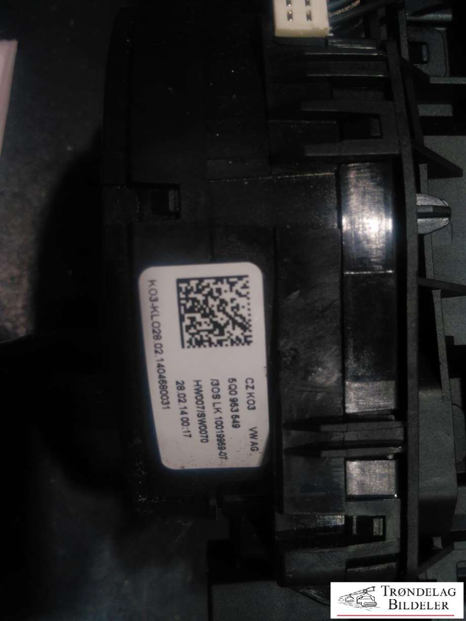 Bryter combi til Škoda Octavia 2013-2016 (Type III, Fase 1) (5Q0 953 507 AC|5Q0 953 549|5Q0 953 513 R)