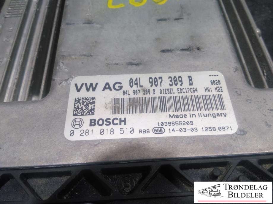 Styreenhet motor til Škoda Octavia 2013-2016 (Type III, Fase 1) (BOSCH|04L 907 309 B|0 281 018 510|)