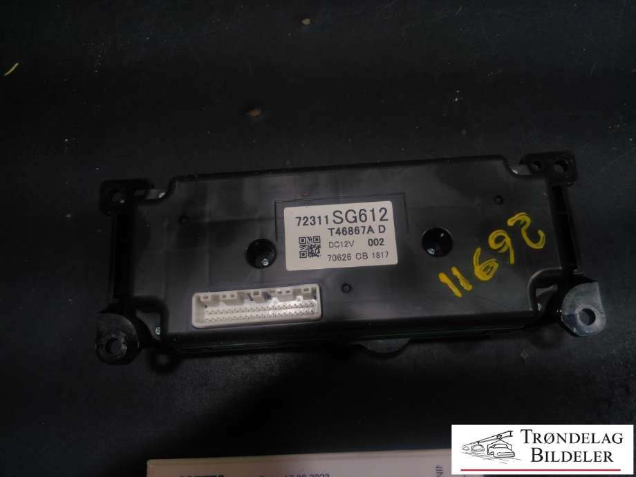 Varmeapparat betjening til Subaru Forester 2013-2019 (Type IV)  (72311SG612|T46867AD|)
