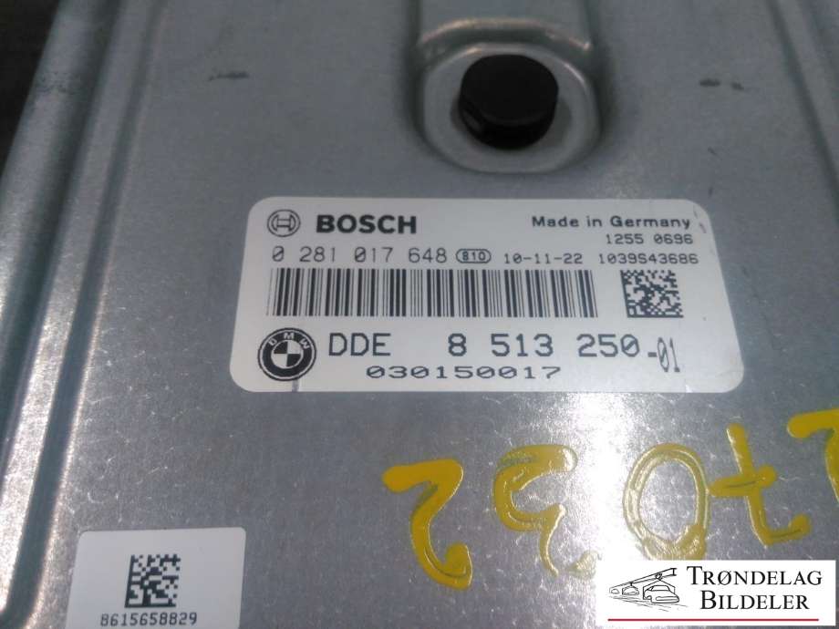 Styreenhet motor til BMW 5-Serie 2010-2017 (F10/F11) (F10/F11) (BOSCH|0 281 017 648|8 513 250-01|)
